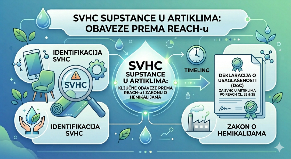 SVHC supstance u artiklima: obaveze prema REACH i Zakonu o hemikalijama