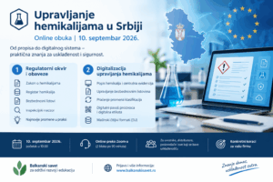 Upravljanje hemikalijama u Srbiji: online obuka 10. septembra